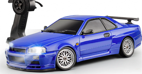 LDRC 1899/A99 RTR 1/18 2.4G RWD RC Car Drift GTR R34 Optional Gyro